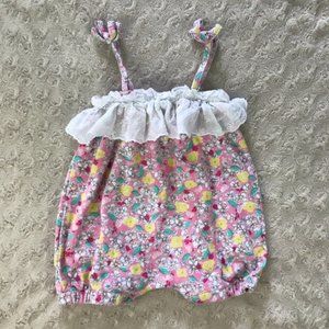 Baby Bubble Romper Floral 0-3 Months